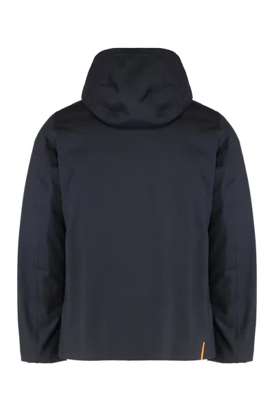 Rrd - Roberto Ricci Design Jacket Made Of Wool Blend With Hood In Blue