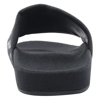 Balenciaga Slide Sandals With Flat Sole And Open Toe In Black