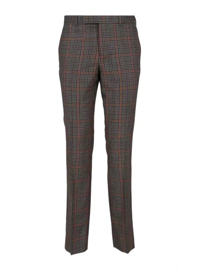 Paul Smith Classic Straight-leg Trousers With Smooth Finish In Brown