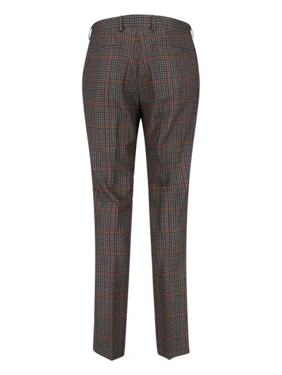 Paul Smith Classic Straight-leg Trousers With Smooth Finish In Brown