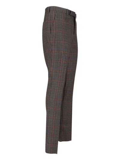 Paul Smith Classic Straight-leg Trousers With Smooth Finish In Brown