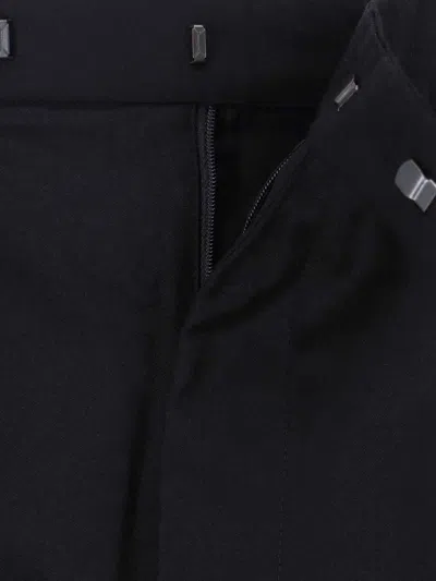 Cruna Straight-leg Black Trousers With Tailored Fit In Black