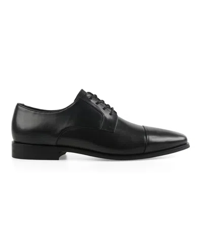 Alfani Men's Jovann Genuine Leather Lace Up Dress Shoes, Macy's Exclusive In Black
