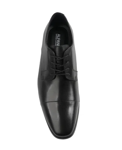 Alfani Men's Jovann Genuine Leather Lace Up Dress Shoes, Macy's Exclusive In Black