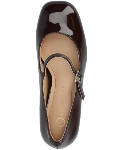 Journee Collection Okenna Womens Square Closed Toe Block Heel Pumps In Brown