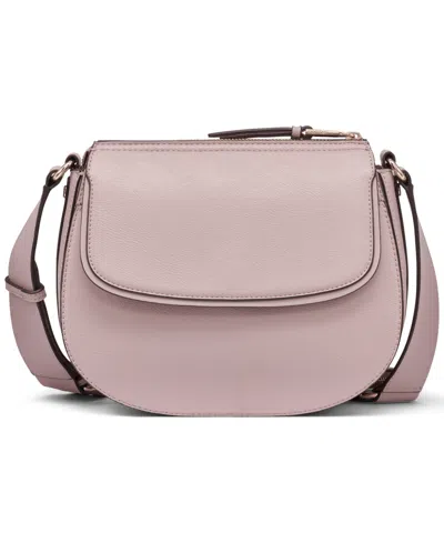 Calvin Klein Bella Adjustable Crossbody With Signature Zippered Pouch In Pink