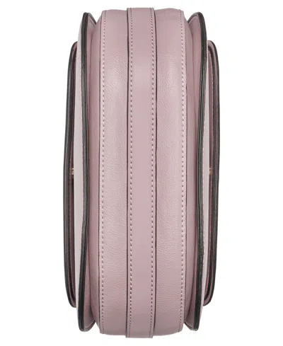 Calvin Klein Bella Adjustable Crossbody With Signature Zippered Pouch In Pink
