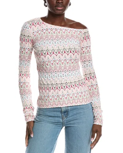 M Missoni Textured Sweater In White