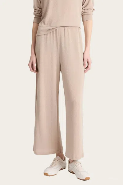 Vince Textured Knit Lounge Pants In Smokey Quartz In Neutral