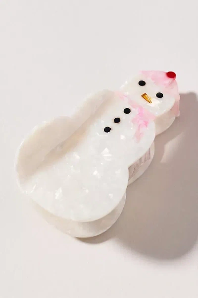 Solar Eclipse Holiday Hair Claw Clip In White