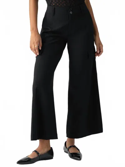 Sanctuary Rebel Wide Leg Pant In Black In Black