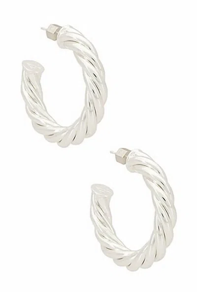Miranda Frye Women's Naomi Hoop In Silver In Metallic