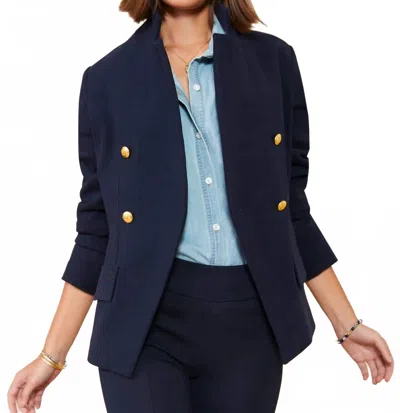 Spartina 449 Athena Blazer In Slate Blue In Blue