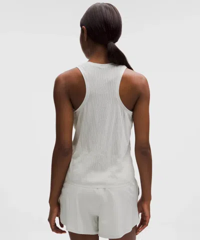 Lululemon Fast And Free Airflow Cropped Running Tank Top In White