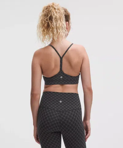 Lululemon Flow Y Bra Nulu Light Support, A–c Cups In Black