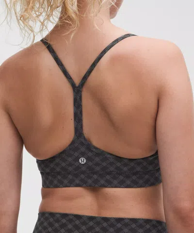 Lululemon Flow Y Bra Nulu Light Support, A–c Cups In Black