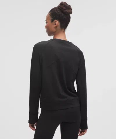 Lululemon It's Rulu Fleece Long-sleeve Shirt In Black