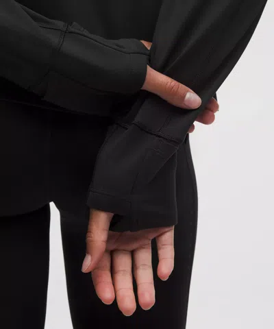 Lululemon It's Rulu Fleece Long-sleeve Shirt In Black