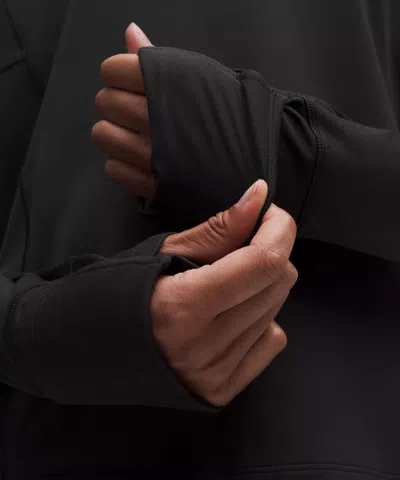 Lululemon It's Rulu Fleece Long-sleeve Shirt In Black