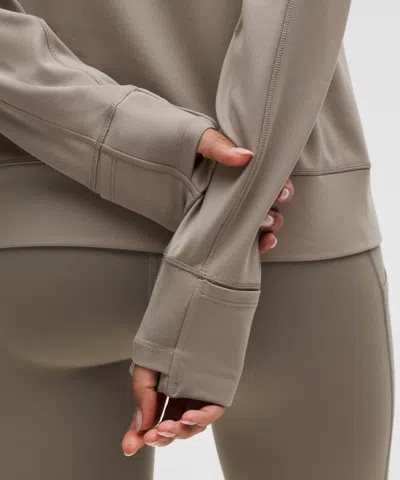 Lululemon It's Rulu Fleece Long-sleeve Shirt In Gray