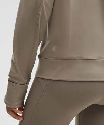 Lululemon It's Rulu Fleece Long-sleeve Shirt In Gray