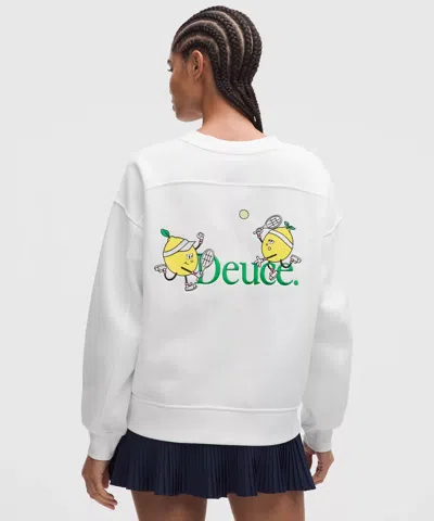 Lululemon Perfectly Oversized Fleece Crew In Black