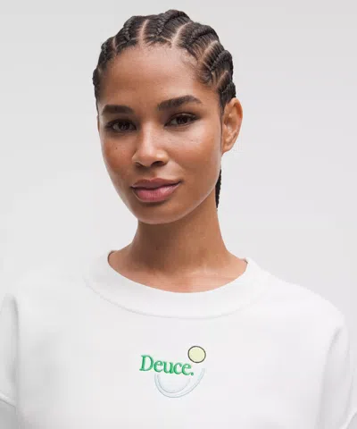 Lululemon Perfectly Oversized Fleece Crew In Black