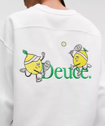 Lululemon Perfectly Oversized Fleece Crew In Black