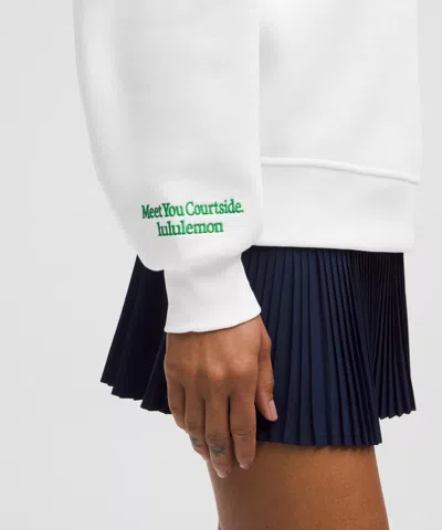 Lululemon Perfectly Oversized Fleece Crew In Black