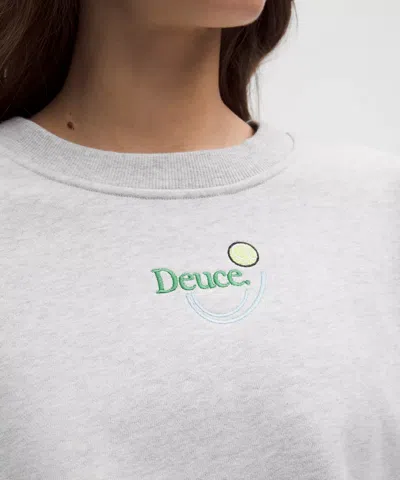 Lululemon Perfectly Oversized Fleece Crew In Gray