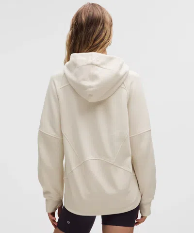 Lululemon Scuba Oversized Half-zip Hoodie In White