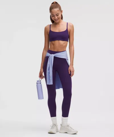 Lululemon Wunder Train Strappy Racer Bra In Purple