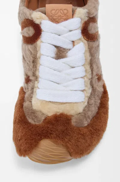 Loewe Ballet Runner 2.0 Sneakers In Shearling In Multi