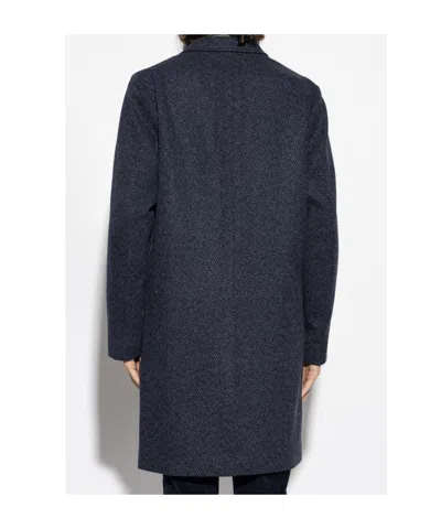 Ps By Paul Smith Ps Paul Smith Single-breasted Coat In Blue