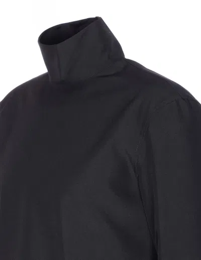 Gucci Technical Panama Shirt Shirt And Blouse Black In Black