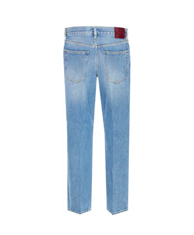 Gucci Women Straight Fit Denim Jeans In Blue