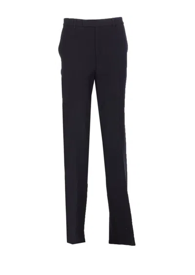 Gucci Regular Fit Trousers With Side And Back Pockets In Blue