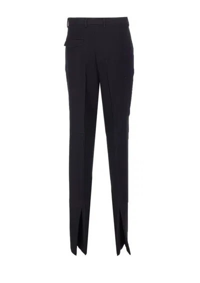 Gucci Regular Fit Trousers With Side And Back Pockets In Blue