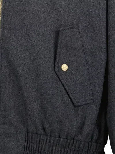 Drôle De Monsieur Track Jacket Flap Pockets In Black