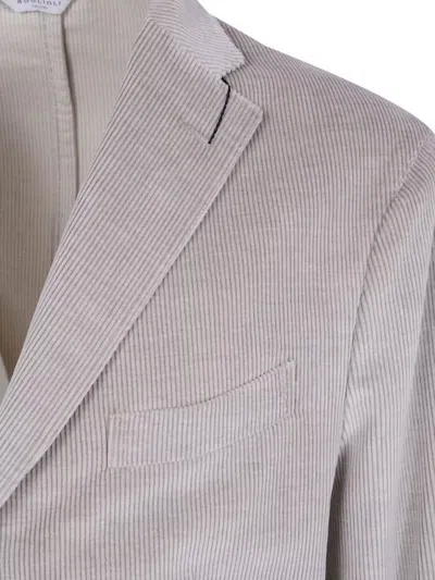 Boglioli Tailored Jacket With Notch Lapel And Pockets In Gray