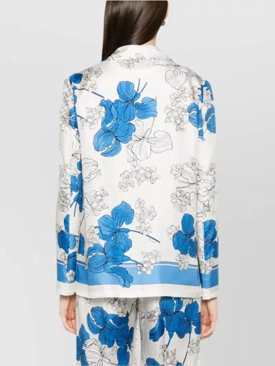 P.a.r.o.s.h Floral Print Jacket Front Pockets In Multi
