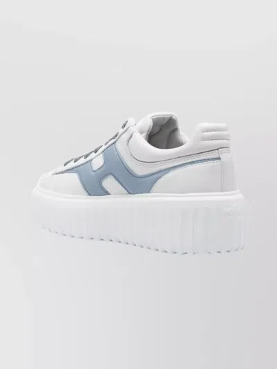 Hogan Sneakers With Panelled Design And Platform Sole In White