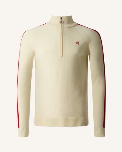 Perfect Moment La Tour Merino Wool Half-zip In White