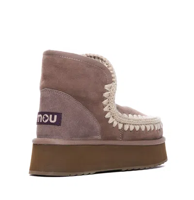 Mou Mini Eskimo Platform Boots In Brown