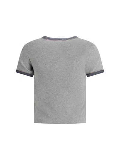 Chloé Baby Fit T-shirt With Logo In Cotton Jersey In Gray