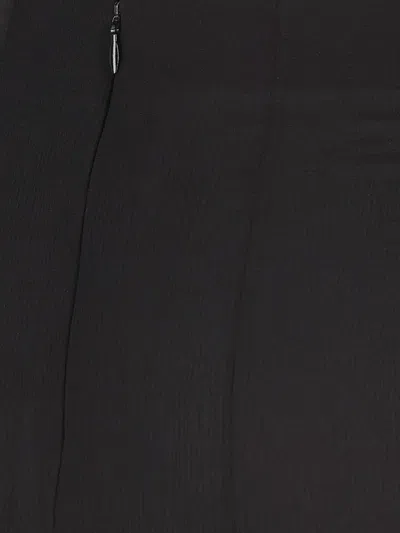 Chloé Maxi Skirt With Sheer Overlay And Flowy Design In Black