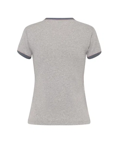 Chloé Baby Fit T-shirt With Logo In Cotton Jersey In Gray