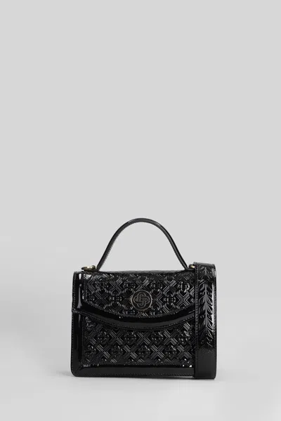 Casablanca Jeanne Mini Shoulder Bag In Black Leather In Black
