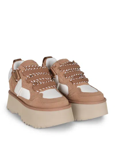 Ugg Astromel Platform Lace-up Sneakers In Brown