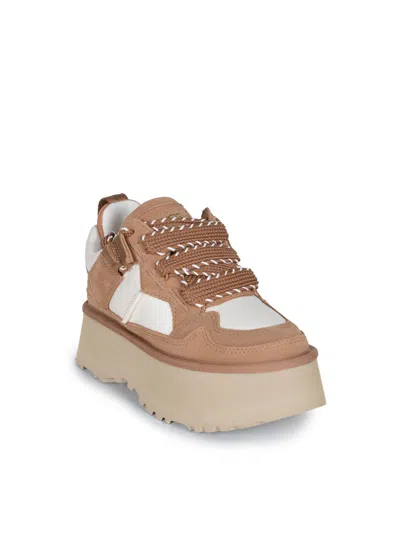 Ugg Astromel Platform Lace-up Sneakers In Brown